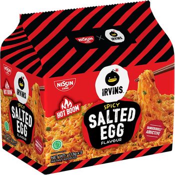 Nissin Irvins Spicy Salted Egg Flavour 5 x 113g