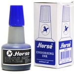 Horse Stamp Pad Ink Blue 30ml