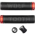 Wolf Tooth Components Echo Lock On Grip Set Black And Red