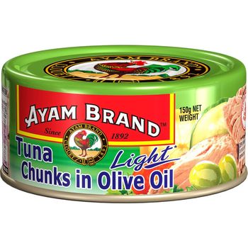 Ayam Brand Tuna Chunks Olive Oil Light 150g