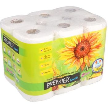 Premier kitchen towel 6rolls x 2ply x 60sheets