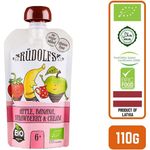 Rudolfs Organic Apple Banana Strawberry and Cream 6 Months 110g