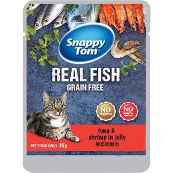 Snappy Tom Pouch with Tuna And Shrimp in Jelly 85g