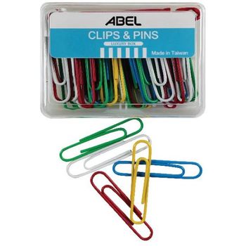 Abel Paper Clips Multi-Colored 50mm