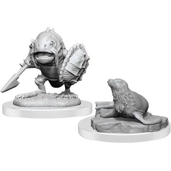 Wizkids Dungeons And Dragons Nolzurs Marvelous Miniatures Locathah And Seal