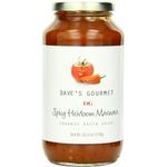 Dave's Gourmet Pasta Sauce Organic Spicy Heirloom Marinara 25.5 Ounce