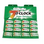 Gillette 7 O'Clock Super Stainless Double Edge Blades 100 Blades