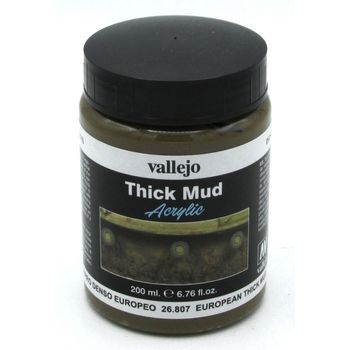 Paint Vallejo Weathering Effects Weathering Effects: European Thick Mud 200ml
