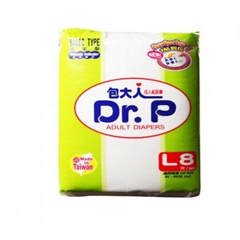 Dr.P Adult Diapers L 8pcs