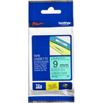 Brother Laminated Tape Black On Green 9mm TZe-721