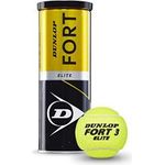 Dunlop 601319 Tennisball Fort Elite-3 Ball Tin Jaune Noir