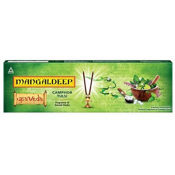 Mangaldeep Upaveda Camphor Tulsi Agarbatti 75 Sticks