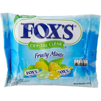 Fox's Crystal Clear Fruity Mints Oval Candy 125g