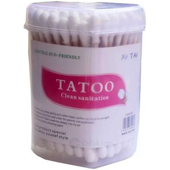 Tatoo Wooden Cotton Buds 100 Pcs 20g