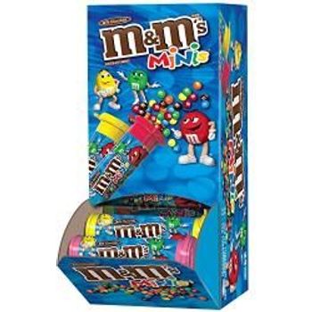M&M's Milk Chocolate Minis Size Candy 1.08ounce Tube 24count