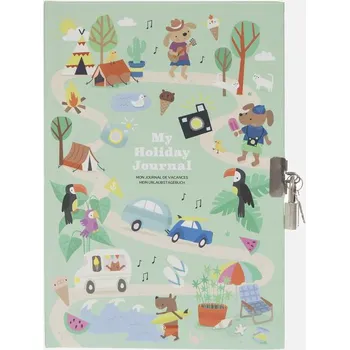Tiger Tribe Lockable Diary My Holiday Journal
