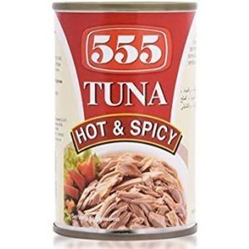 555 Tuna Flakes Hot And Spicy 155g