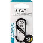 Nite Ize S Biner Stainless Steel Dual Carabiner 2 Black