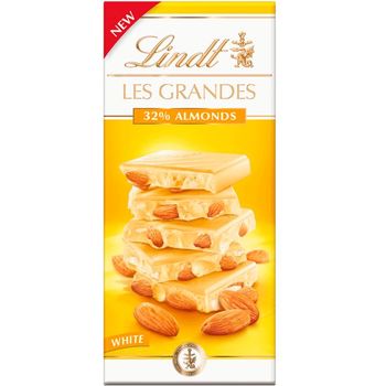 Lindt Les Grandes White Almond Bar 150g