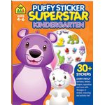 School Zone Puffy Sticker Superstar Kindergarten School Zone