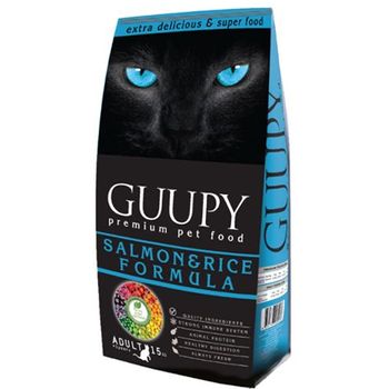 Guupy Salmon Flavored Cat Food 15kg