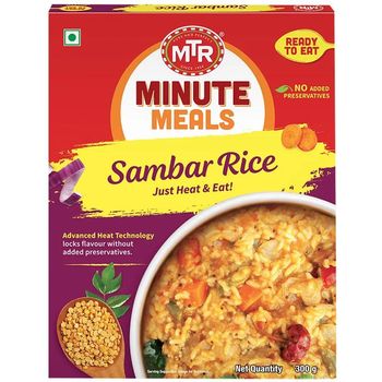 MTR Ready To Eat Sambar Rice Ready to Eat 300g