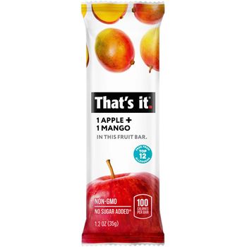 That's It - Fruit Bar, Apple & Mango (4 x 35g)