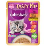 Whiskas Tasty Mix Junior Pouch Tuna Salmon Pumpkin Flavor in Jelly 70g