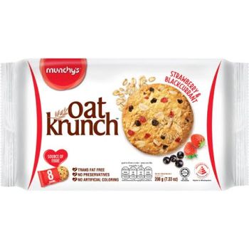 Munchy's Oat Krunch Strawberry Blackcurrant 208g