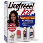 Licefreee Kit All-In-One Complete Lice Killing Treatment Daily Maintenance Shampoo & Professional Nit Comb In One Box Set