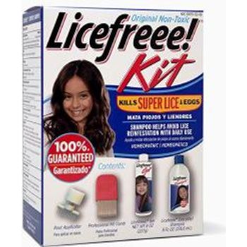 Licefreee Kit All-In-One Complete Lice Killing Treatment Daily Maintenance Shampoo & Professional Nit Comb In One Box Set