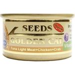 Seeds Golden Cat Canned Food Tuna Light Meat Chicken And Crab 80g