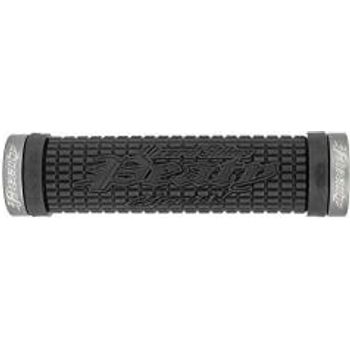 Lizard Skins Peaty Lock On Grips Black W graphite Clamp 1 Pair