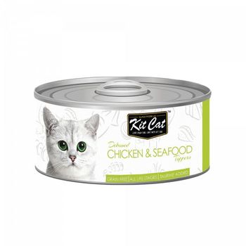Kit Cat Deboned Chicken and Seafood Toppers 80g
