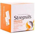 Strepsils Vitamin C Orange Flavour Lozenges