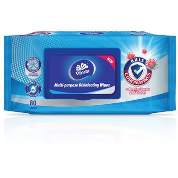 Vinda Multipurpose Disinfecting Wipes 80pcs