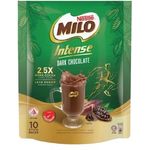 Milo Intense 3 in 1 Instant Malt - Dark Chocolate (10 x 33g)