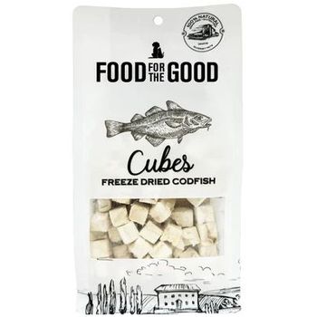 Food For The Good Dog and Cat Treats Freeze Dried Codfish Cubes 50g