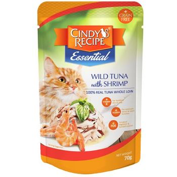 Cindy's Recipe Essential Wild Tuna W Shrimp 70g