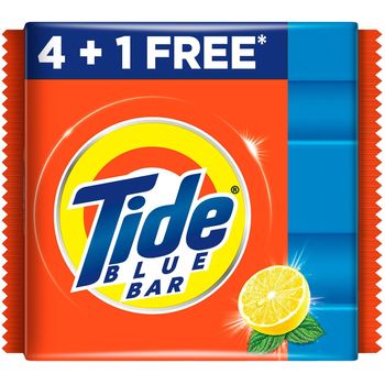 Tide Blue Detergent Bar Soap, Value Pack 200g  x 5