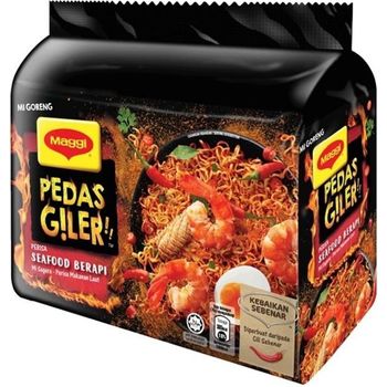 Maggi Pedas Giler Flaming Seafood 8 5 x 76g