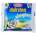 Kraft Singles Hi Calcium 60% Less Fat Cheese Slices 12 Slices 250g