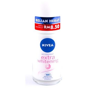 Nivea Female Extra Whitening Deodorant Roll On 50ml