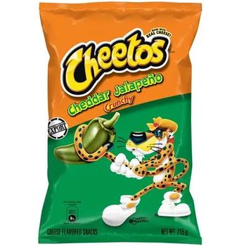 Cheetos Cheddar Jalapeno Crunchy Cheese Flavored Snacks 215g
