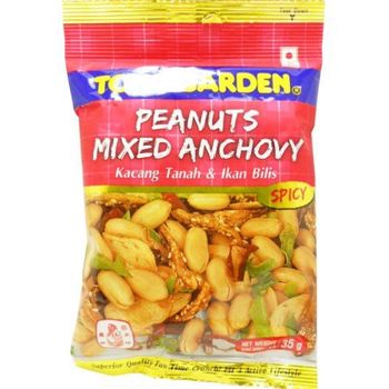 Tong Garden Snack Peanusts Mixed Anchovy Spicy Net 35g