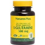 NaturesPlus Glutamine 500mg 60 Vegetarian Capsules Form Amino Acid Supplement Promotes Muscle Growth & Recovery Supports Energy Production Gluten 60 Servings