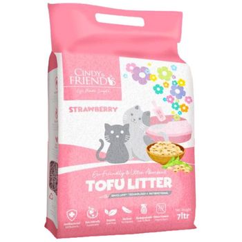 Cindy & Friends Strawberry Flavored Natural Tofu Cat 7kg