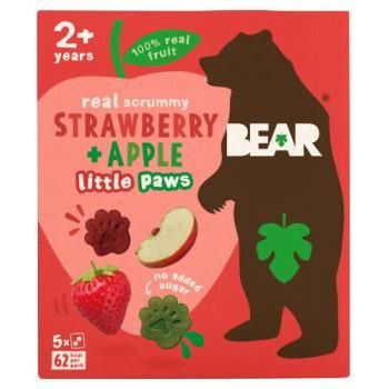 Bear Paws Strawberry Multi Pack 5 x 20g
