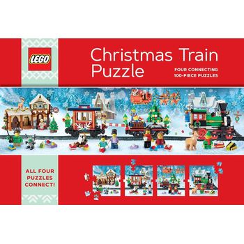 Chronicle Books LEGO Christmas Train Puzzle 100 Piece Puzzles