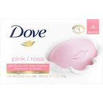 Dove Beauty Cream Soap Bars, Pink 100g